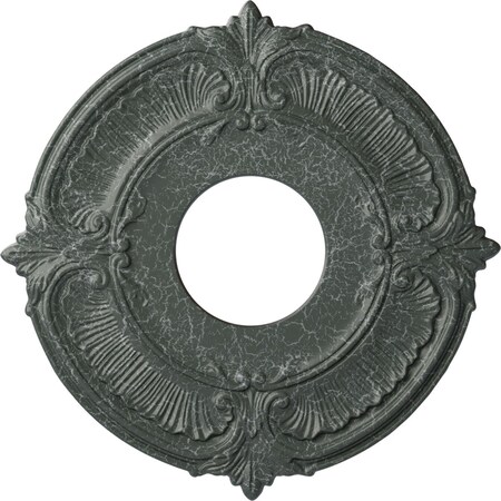 Ekena Millwork Attica Ceiling Medallion (Canopies up to 3 1/2"), 12 3/4"OD x 4"ID x 1/2"P, Athenian Green Crackle CM12ATAGC